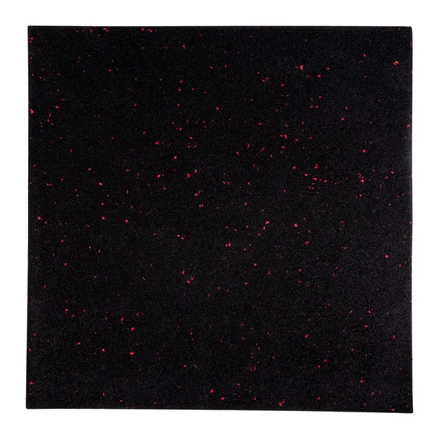 Mata ochronna pod sprzęt inSPORTline Proteko II 50x50x3 cm - Czarno-czerwony