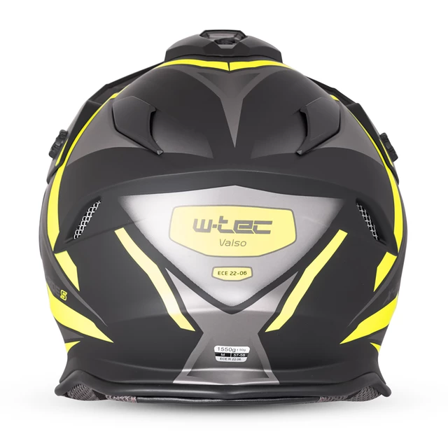 Kask motocyklowy 3w1 W-TEC Valso Graphic - biało-czerwono-niebieski