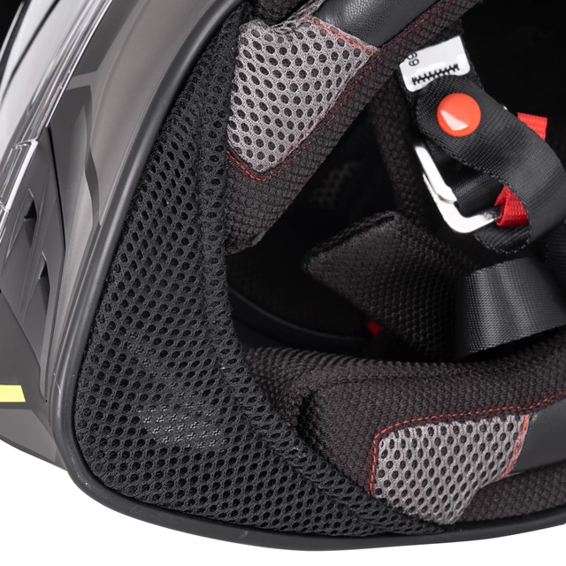 Kask motocyklowy 3w1 W-TEC Valso Graphic - biało-czerwono-niebieski