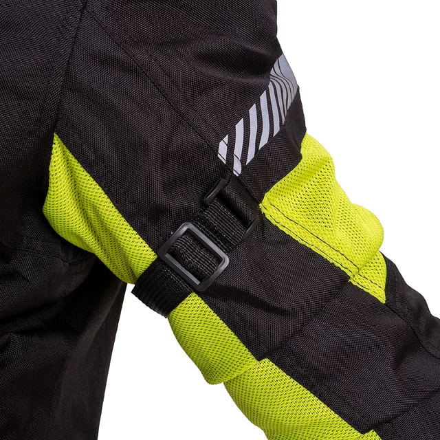 Męska kurtka motocyklowa letnia W-TEC Saigair - Fluo Yellow-Black