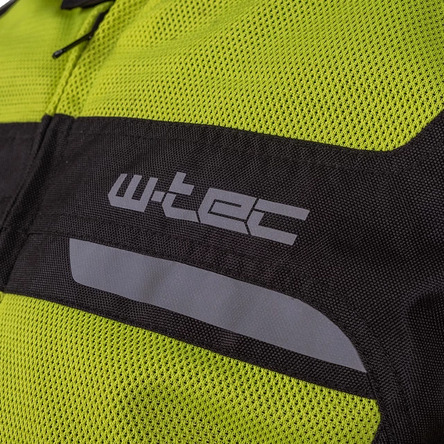 Męska kurtka motocyklowa letnia W-TEC Saigair - Fluo Yellow-Black