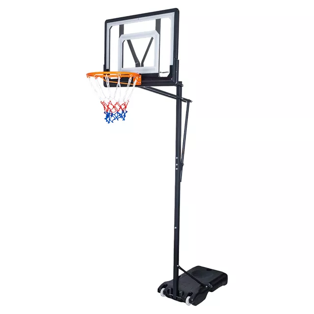 Kosz do koszykówki dla dzieci inSPORTline Lufkin ∙ regulowana wysokość ∙ tablica PE ∙ obręcz 38 cm ∙ mobilny na kółkach ∙ do domu i ogrodu