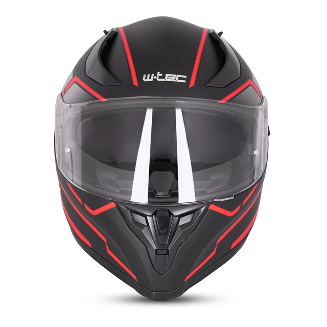 Kask integralny motocyklowy zamknięty z blendą W-TEC Vesco - Błyszczący czarno-niebieski