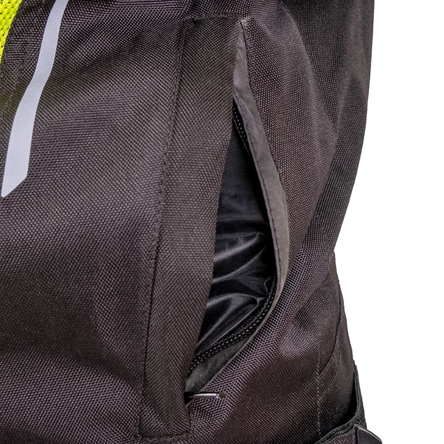 Męska kurtka motocyklowa letnia W-TEC Saigair - Fluo Yellow-Black