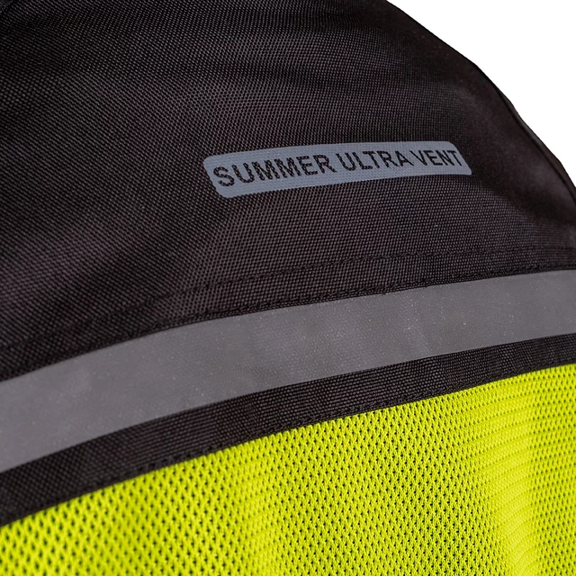 Męska kurtka motocyklowa letnia W-TEC Saigair - Fluo Yellow-Black