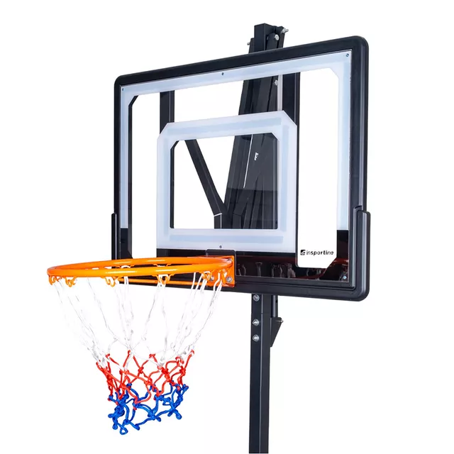Kosz do koszykówki dla dzieci inSPORTline Lufkin ∙ regulowana wysokość ∙ tablica PE ∙ obręcz 38 cm ∙ mobilny na kółkach ∙ do domu i ogrodu
