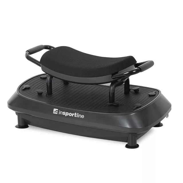 Dwupoziomowa platforma wibracyjna inSPORTline Duonique ∙ 3 wibracje ∙ 30 prędkości ∙ 6 programów ∙ pilot zdalnego sterowania ∙ nośność 100 kg ∙ ekspandery