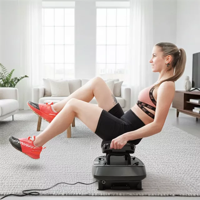 Dwupoziomowa platforma wibracyjna inSPORTline Duonique ∙ 3 wibracje ∙ 30 prędkości ∙ 6 programów ∙ pilot zdalnego sterowania ∙ nośność 100 kg ∙ ekspandery