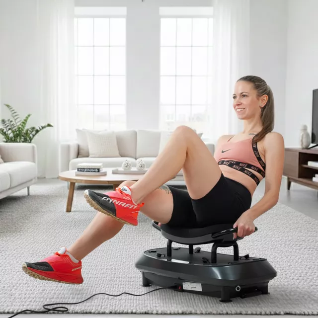 Dwupoziomowa platforma wibracyjna inSPORTline Duonique ∙ 3 wibracje ∙ 30 prędkości ∙ 6 programów ∙ pilot zdalnego sterowania ∙ nośność 100 kg ∙ ekspandery