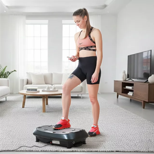 Dwupoziomowa platforma wibracyjna inSPORTline Duonique ∙ 3 wibracje ∙ 30 prędkości ∙ 6 programów ∙ pilot zdalnego sterowania ∙ nośność 100 kg ∙ ekspandery