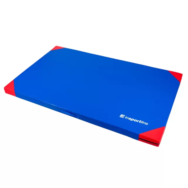 Materac gimnastyczny mata do ćwiczeń inSPORTline Munakor T60 200x120x10 cm - Niebieski