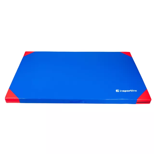 Materac gimnastyczny mata do ćwiczeń inSPORTline Munakor T60 200x120x10 cm - Niebieski