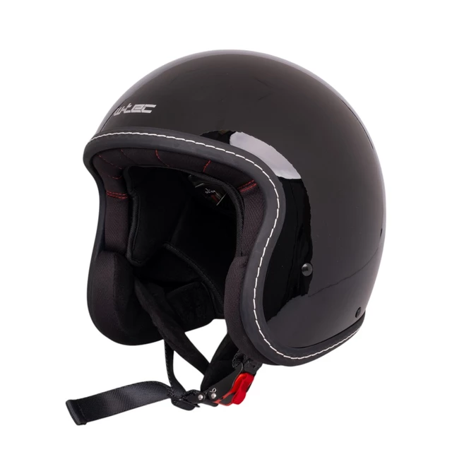 Kask motocyklowy na chopper W-TEC Badachos i gogle Atavist