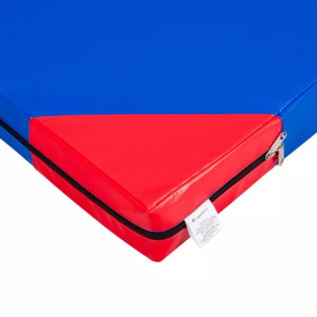 Materac gimnastyczny mata do ćwiczeń inSPORTline Munakor T60 200x120x10 cm - Niebieski