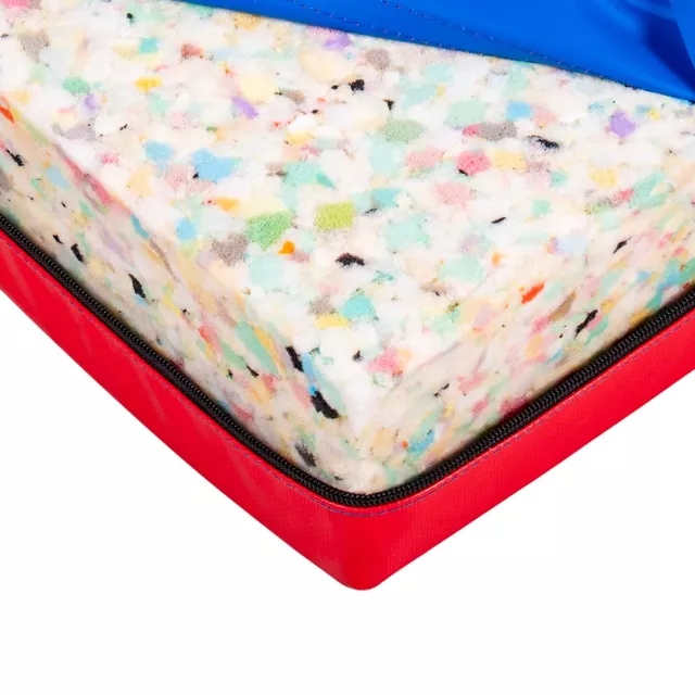 Materac gimnastyczny mata do ćwiczeń inSPORTline Munakor T60 200x120x10 cm - Niebieski