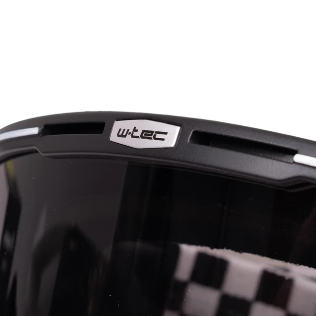 Gogle motocyklowe w stylu retro vintage W-TEC Chesster - Czarny