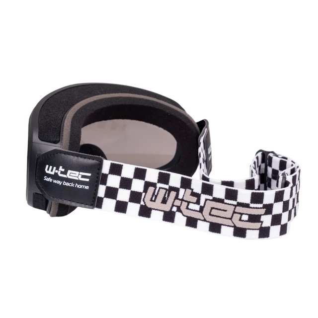 Gogle motocyklowe w stylu retro vintage W-TEC Chesster - Czarny