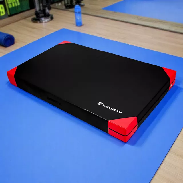 Materac gimnastyczny mata do ćwiczeń inSPORTline Agskal T25 200x120x20 cm - Niebieski - Czarny