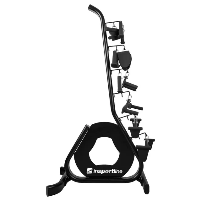 Stojak na adaptery do podciągania inSPORTline Adastand ∙ 12 stalowych haczyków ∙ nośność 180 kg ∙ matowe wykończenie