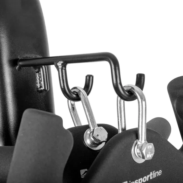 Stojak na adaptery do podciągania inSPORTline Adastand ∙ 12 stalowych haczyków ∙ nośność 180 kg ∙ matowe wykończenie