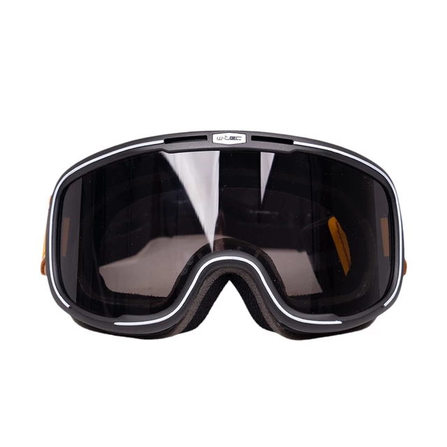 Gogle motocyklowe w stylu retro vintage W-TEC Chesster - Czarny