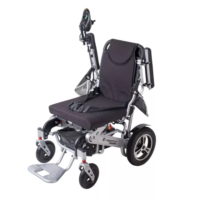Elektryczny wózek inwalidzki inSPORTline Hawkie Basic II 500W - Srebrny