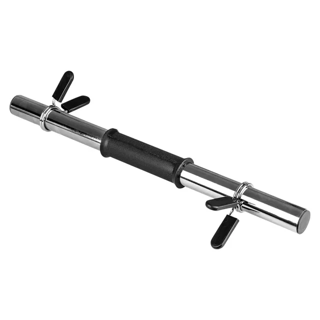 Gryf krótki do hantli inSPORTline Onepump ∙ z zaciskami ∙ chromowana stal ∙ bez gwintu ∙ kompatybilny z Pumpino/Pumpstar