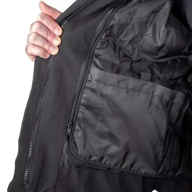 Męska kurtka motocyklowa W-TEC Nykolas ∙ 100% wodoodporna ∙ wyjmowana podpinka termiczna - Czarny