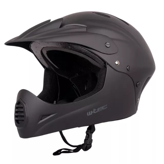 Kask downhill na rower motor enduro zjazdowy W-TEC Campanero Matt Black