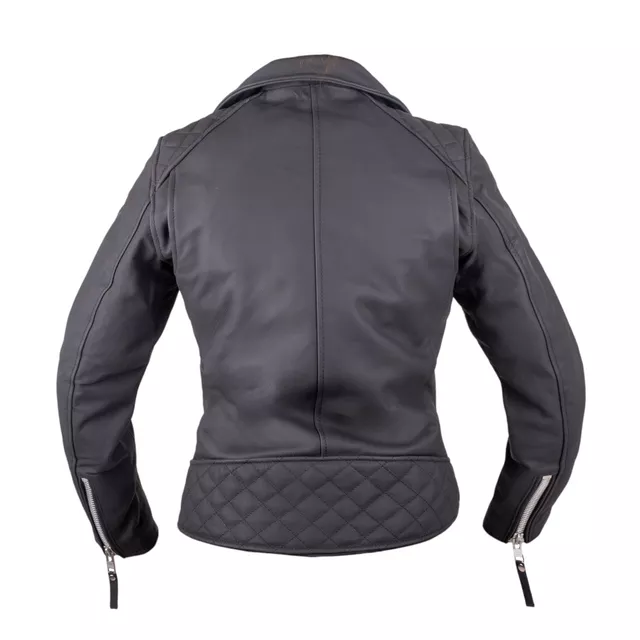 Damska skórzana kurtka motocyklowa W-TEC Brinea - Matt.czarny