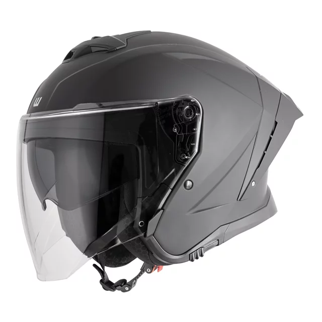 Kask motocyklowy W-TEC Voltik ∙ blenda przeciwsłoneczna ∙ podnoszony wizjer ∙ kompatybilny z interkomem ∙ ECE 22.06 - Biały - Czarny matowy