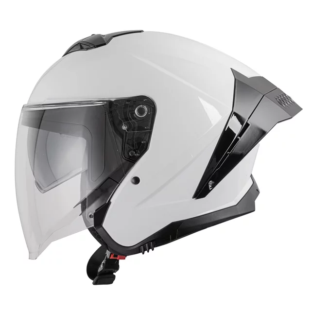 Kask motocyklowy W-TEC Voltik ∙ blenda przeciwsłoneczna ∙ podnoszony wizjer ∙ kompatybilny z interkomem ∙ ECE 22.06 - Biały