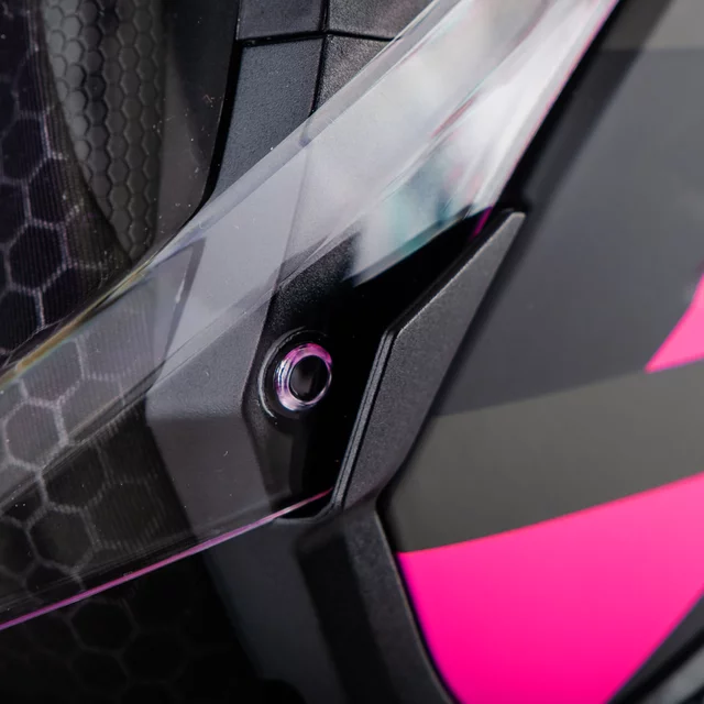 Kask motocyklowy W-TEC Voltik Shockrose ∙ blenda przeciwsłoneczna ∙ system wentylacji ∙ wyjmowana wyściółka - Różowy