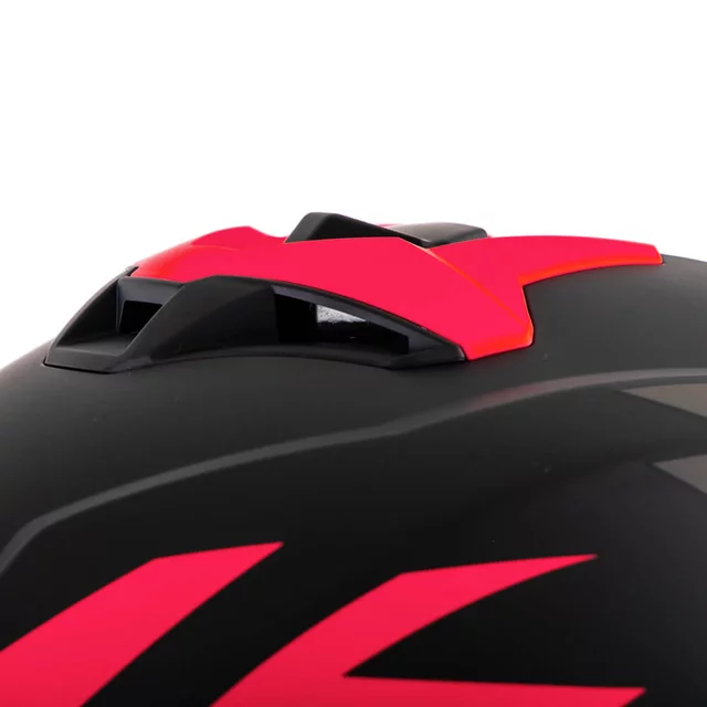Kask motocyklowy W-TEC Voltik Graphic ∙ blenda przeciwsłoneczna ∙ wentylacja ∙ wyjmowana wyściółka ∙ homologacja ECE 22.06 - Czerwony