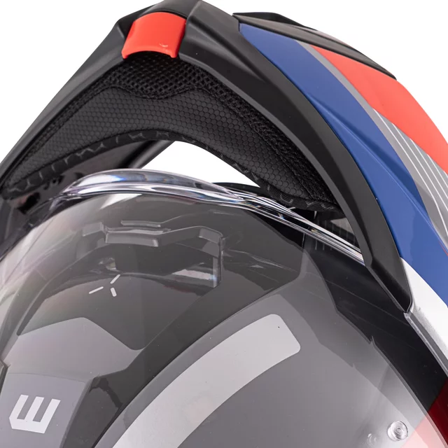 Kask motocyklowy szczękowy W-TEC Zoroz P/J ∙ wizjer pinlock ∙ osłona przeciwsłoneczna ∙ wentylacja - Metaliczny szary