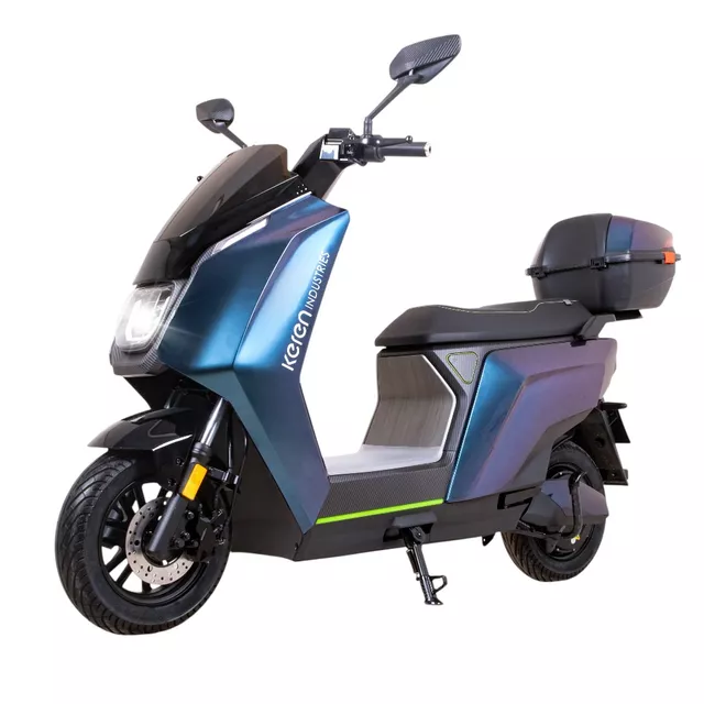 Skuter elektryczny SRT 5 Pro 10" - Ciemny szary - Niebieski