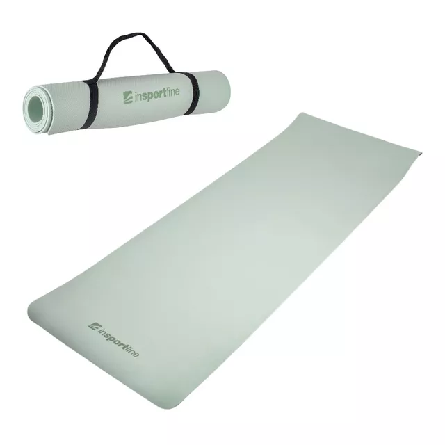 Mata do ćwiczeń fitness inSPORTline EVA 173x60x0,4 cm - Czarny