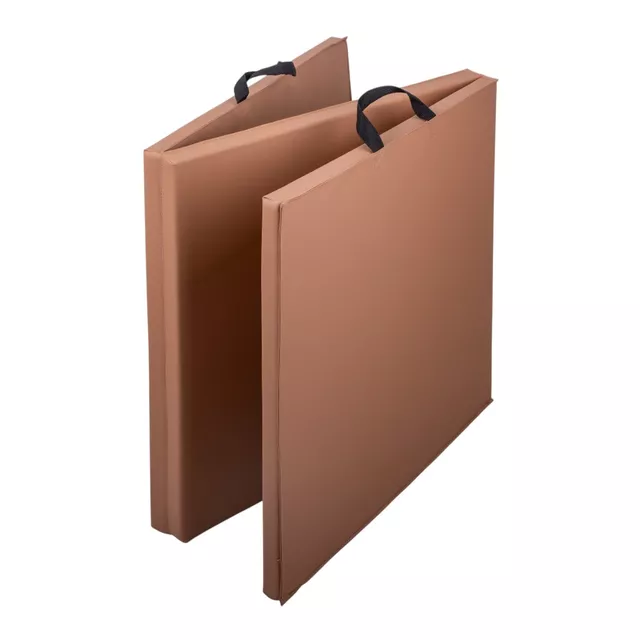 Składany materac gimnastyczny mata inSPORTline Trifold 195x90x5 cm - Czarny