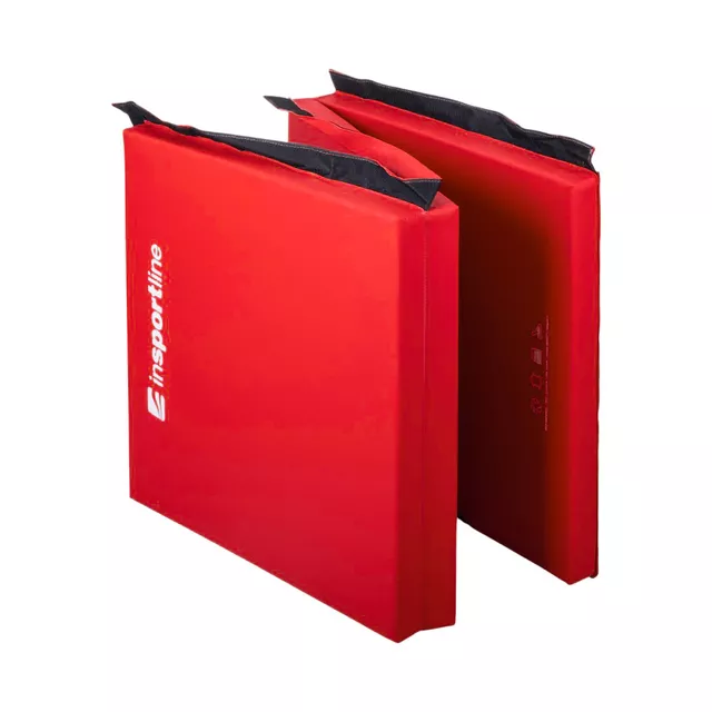 Składany materac gimnastyczny mata inSPORTline Trifold 180x60x5 cm - Czerwony
