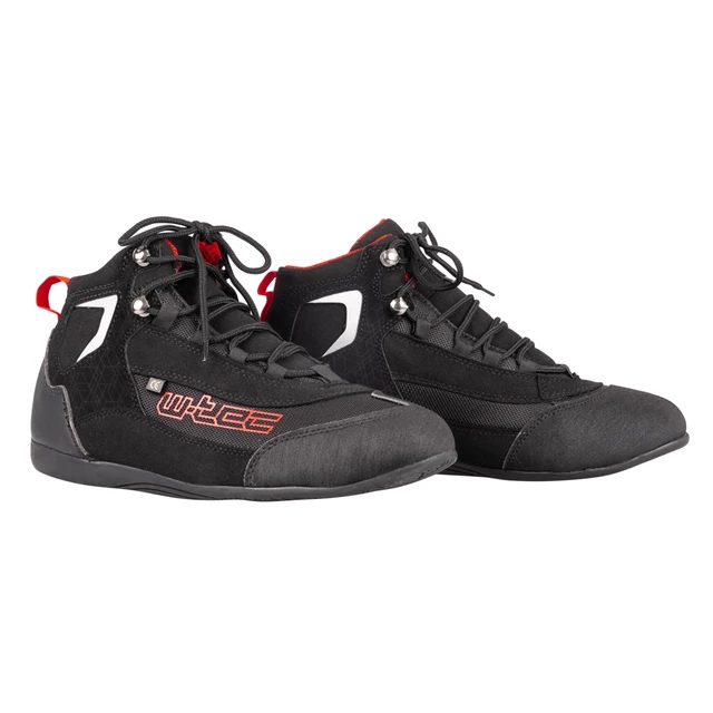 Damskie buty motocyklowe W-TEC Dinvara - Czarno-czerwony - Czarno-czerwony