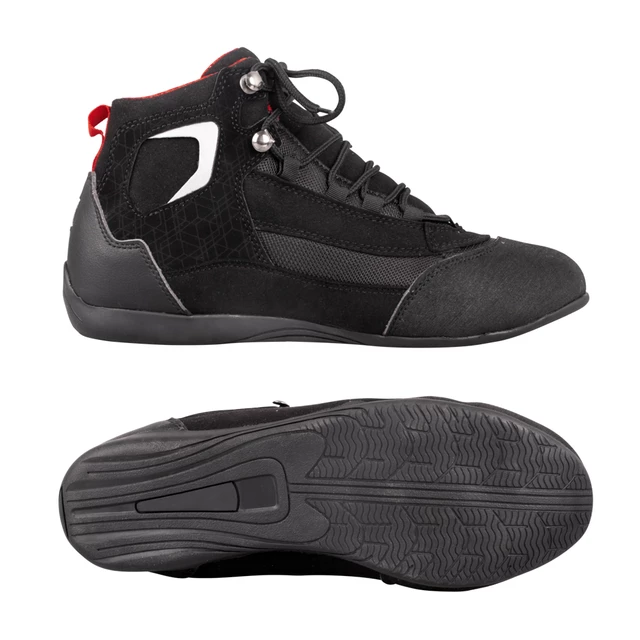 Damskie buty motocyklowe W-TEC Dinvara - Czarno-czerwony