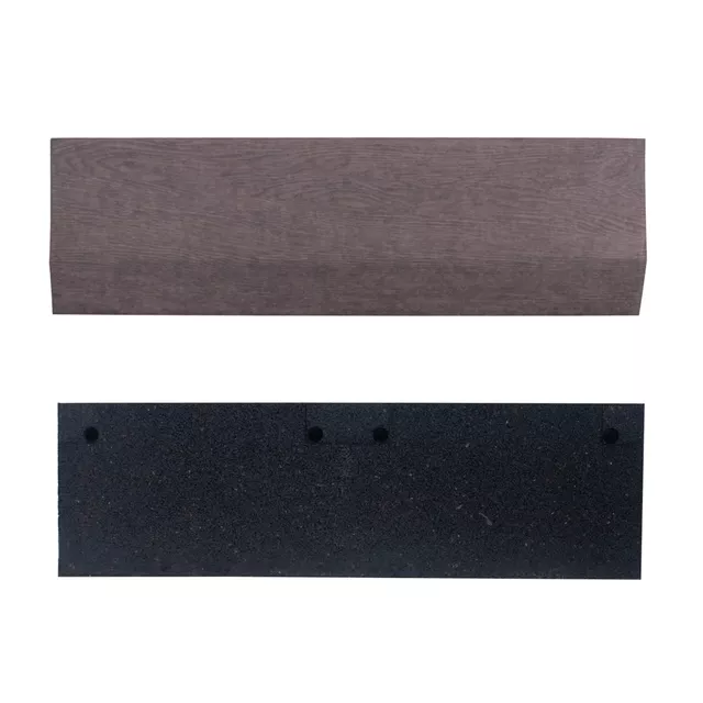 Obrzeże najazdowe do mat inSPORTline Luxteko Waffle 2 cm ∙ 1 szt ∙ płynne przejście ∙ PVC/guma/EPDM - drewno