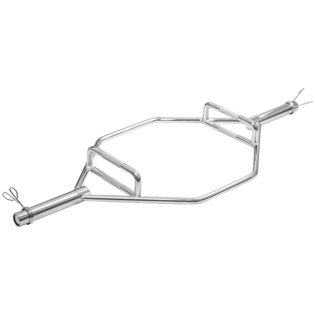 Gryf olimpijski Hex inSPORTline Hexlif 140cm/50mm ∙ do martwego ciągu ∙ waga 21,8 kg ∙ nośność 200 kg ∙ z zaciskami