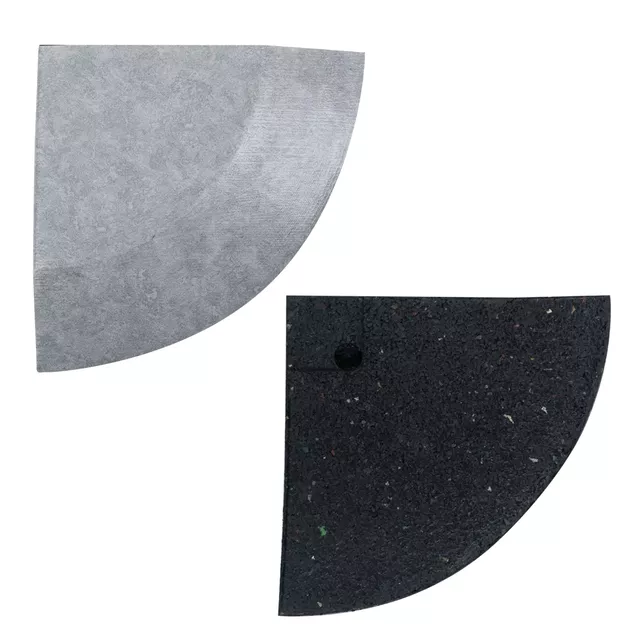 Narożnik do maty narożny inSPORTline Luxteko Waffle 2 cm ∙ 1 szt. ∙ fazowane krawędzie ∙ tłumienie wibracji ∙ wodoodporny - marmur