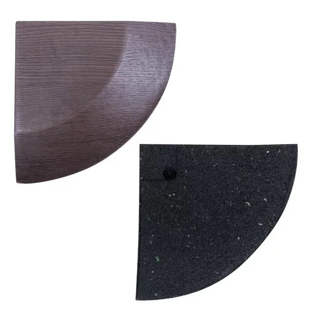 Narożnik do maty narożny inSPORTline Luxteko Waffle 2 cm ∙ 1 szt. ∙ fazowane krawędzie ∙ tłumienie wibracji ∙ wodoodporny - drewno