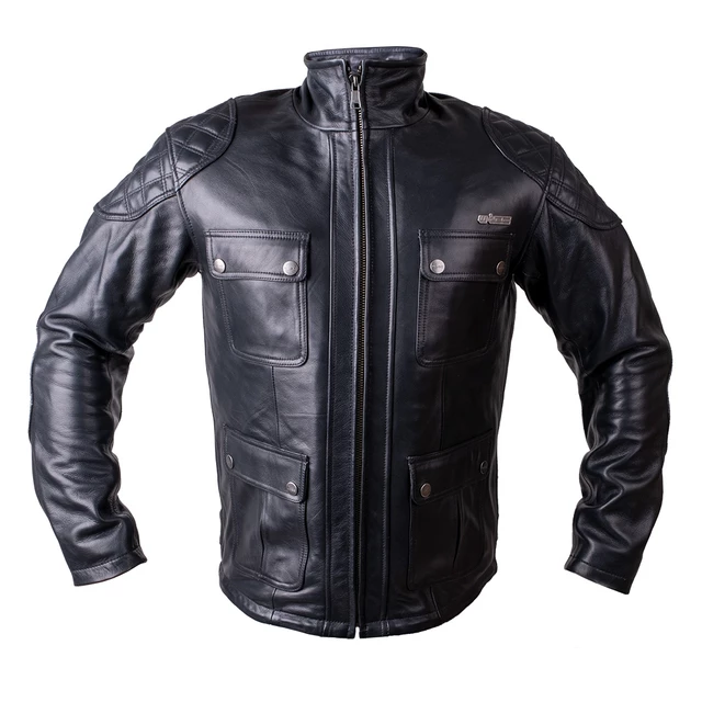 Skórzana kurtka motocyklowa W-TEC Valebravo - Czarny