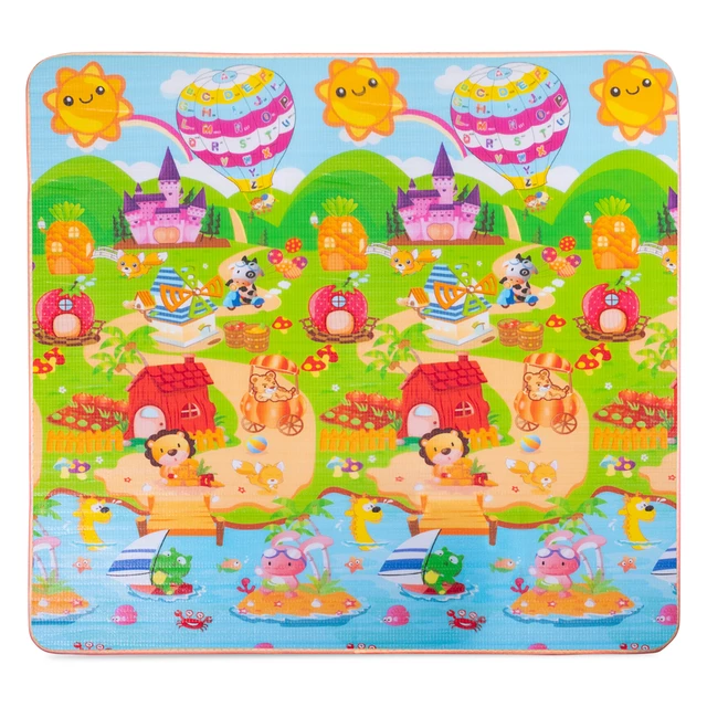 Zwijana mata dla dzieci inSPORTline Lhotino 200x180x1,5 cm - Plaża/Gospodarstwo rolne
