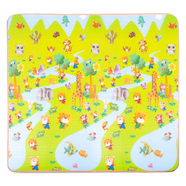 Zwijana mata dla dzieci inSPORTline Lhotino 200x180x1,5 cm - Plaża/Gospodarstwo rolne