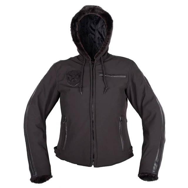 Damska softshellowa kurtka motocyklowa W-TEC Prothara - Czarny - Czarny