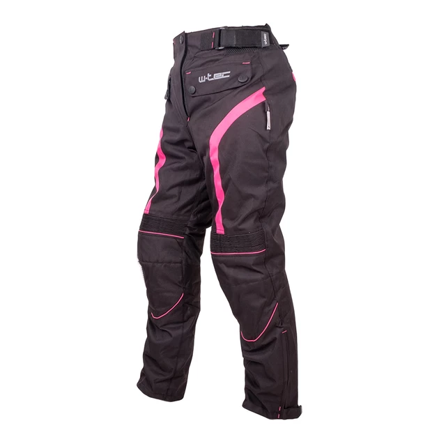 Damskie spodnie motocyklowe W-TEC Durmanes Lady - Czarno-różowy